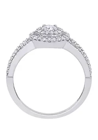 3/4 ct. t.w. Diamond Double Halo Engagement Ring