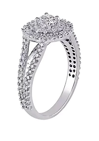 1 ct. t.w. Diamond Halo Engagement Ring