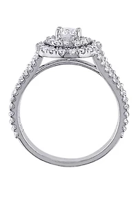 1 ct. t.w. Diamond Halo Engagement Ring