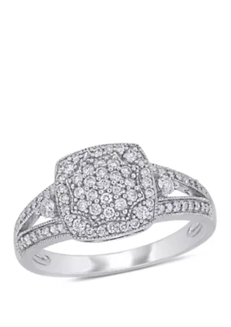 1/3 ct. t.w. Diamond Split Shank Ring