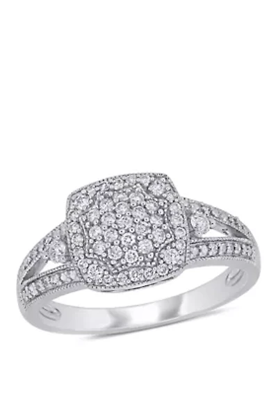 1/3 ct. t.w. Diamond Split Shank Ring