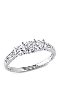 1/2 ct. t.w. Diamond 3 Stone Engagement Ring