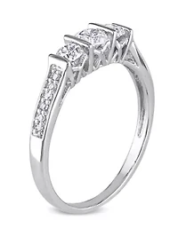 1/2 ct. t.w. Diamond 3 Stone Engagement Ring