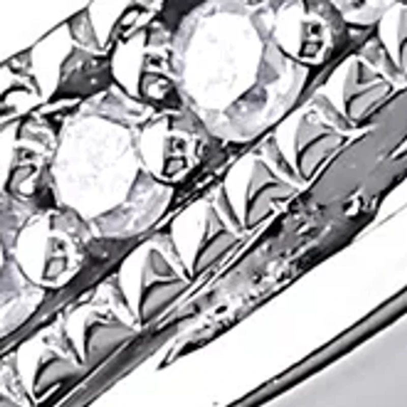 1/5 ct. t.w. Diamond Princess Cut Engagement Ring 10k White Gold