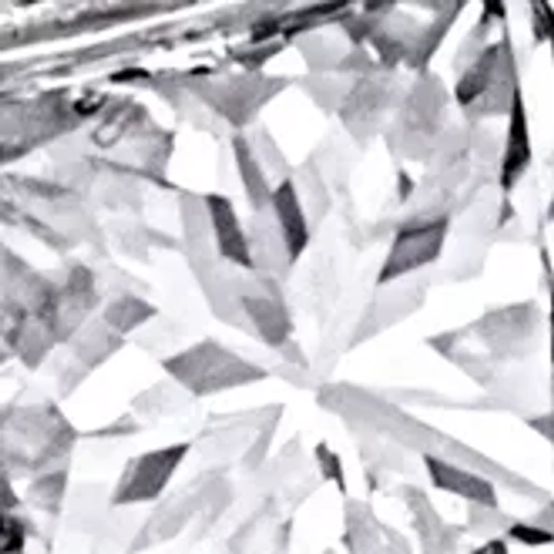 5/8 ct. t.w. Diamond Princess Cut Quad Engagement Ring 14k White Gold