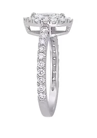 1 ct. t.w. Diamond Marquise Halo Engagement Ring 14k White Gold