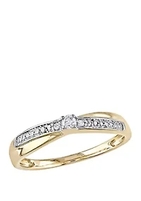 1/10 ct. t.w. Diamond Accent Promise Ring 10k Yellow Gold