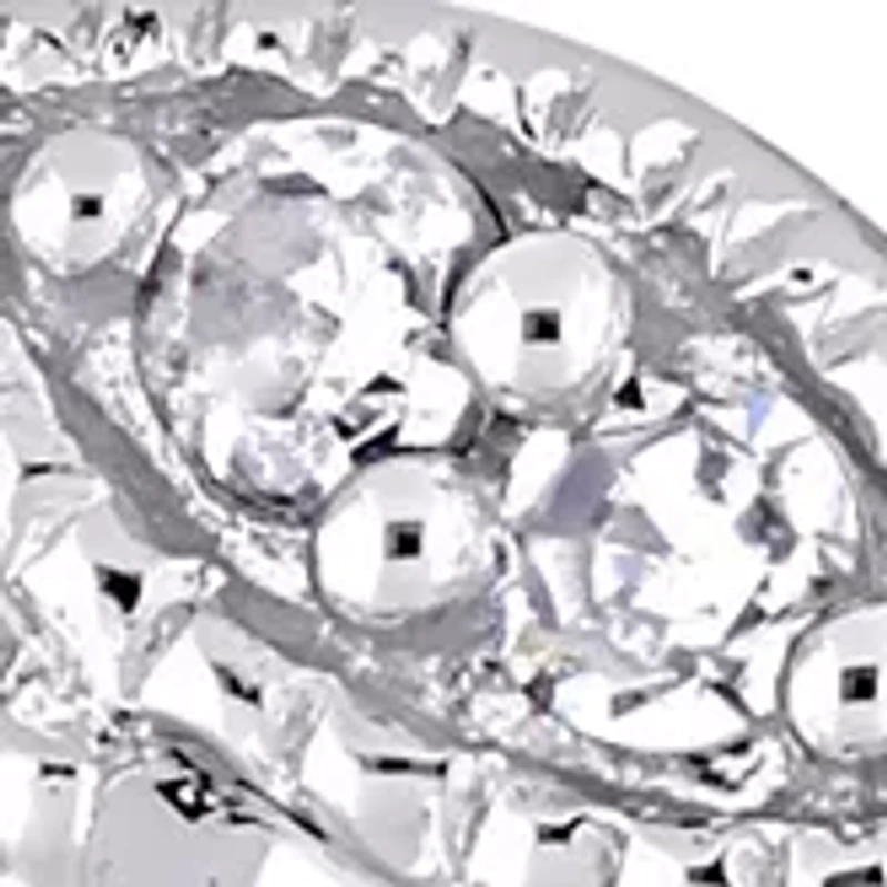 1/4 ct. t.w. Diamond Leaf Ring 10k White Gold