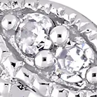 1/4 ct. t.w. Diamond Leaf Ring 10k White Gold