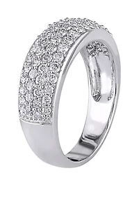 1 ct. t.w. Diamond Dome Eternity Ring 10k White Gold