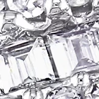 1/3 ct. t.w. Baguette and Round Diamond Anniversary Band 14K White Gold
