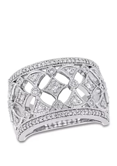 Diamond Multi-Shape Anniversary Ring in 10K White Gold