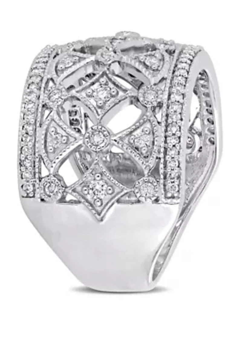 Diamond Multi-Shape Anniversary Ring in 10K White Gold