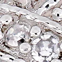 Diamond Entwined Ring Sterling Silver