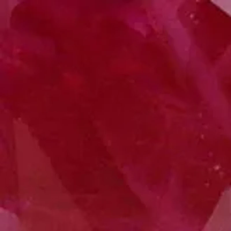 2/5 ct. t.w. Ruby and 1/4 Diamond 3 Stone Ring 14k Two Tone Gold