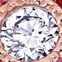 3/4 ct. t.w. Pink Sapphire and 1/6 Diamond Floral Engagement Ring 10k Rose Gold