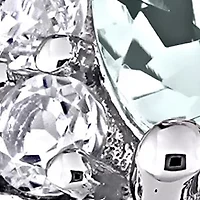 3/4 ct. t.w. Aquamarine, 1/4 White Topaz and 1/10 Diamond Swirl Ring 10k Gold