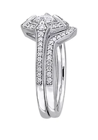 3/4 ct. t.w. Diamond Bridal Ring Set 10K White Gold