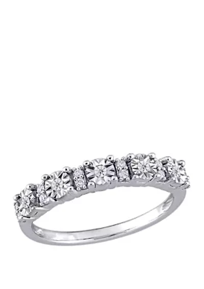 1/10 ct. t.w. Diamond Anniversary Band 10K White Gold