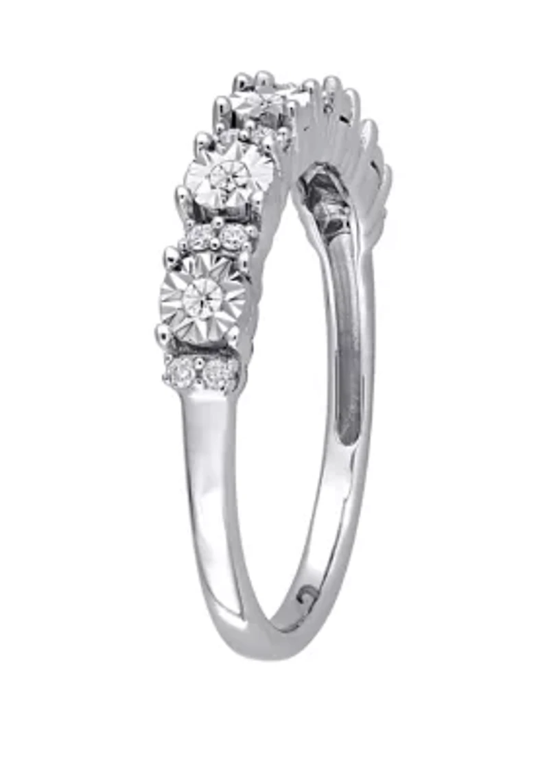 1/10 ct. t.w. Diamond Anniversary Band 10K White Gold