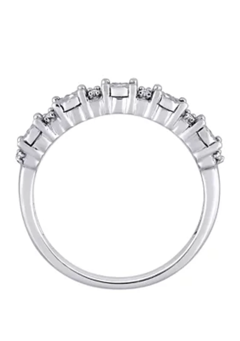 1/10 ct. t.w. Diamond Anniversary Band 10K White Gold