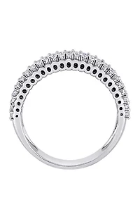 1/2 ct. t.w. Diamond Double Row Eternity Ring 14K White Gold