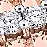 1/2 ct. t.w. Diamond Double Row Eternity Ring 14K Rose Gold
