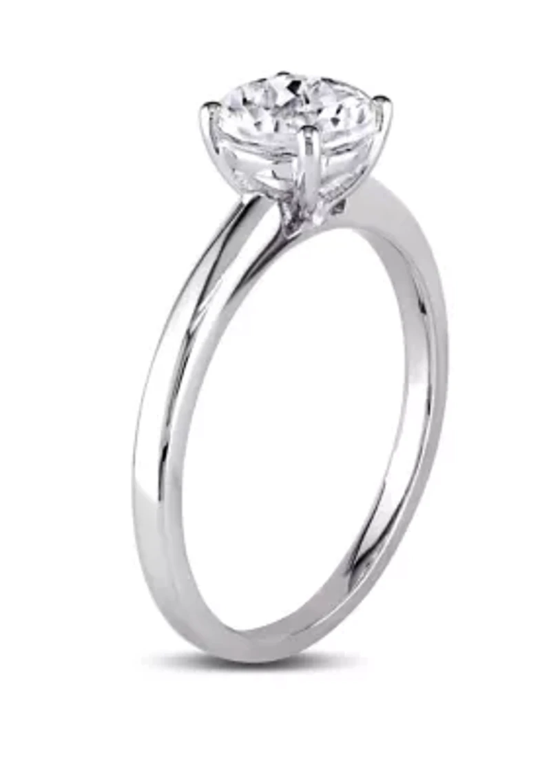 ct. t.w. Lab Created White Sapphire Solitaire Engagement Ring 10K Gold