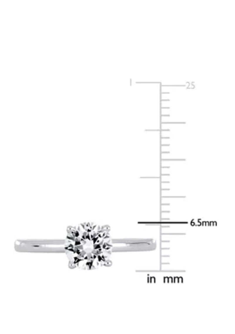 ct. t.w. Lab Created White Sapphire Solitaire Engagement Ring 10K Gold