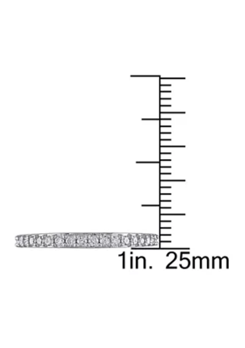 1/4 ct. t.w. Diamond Anniversary Band 10K White Gold