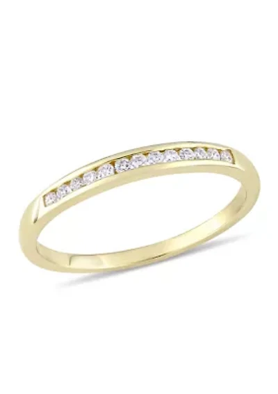 1/8 ct. t.w. Diamond Anniversary Ring 10K Yellow Gold