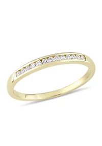 1/8 ct. t.w. Diamond Anniversary Ring 10K Yellow Gold