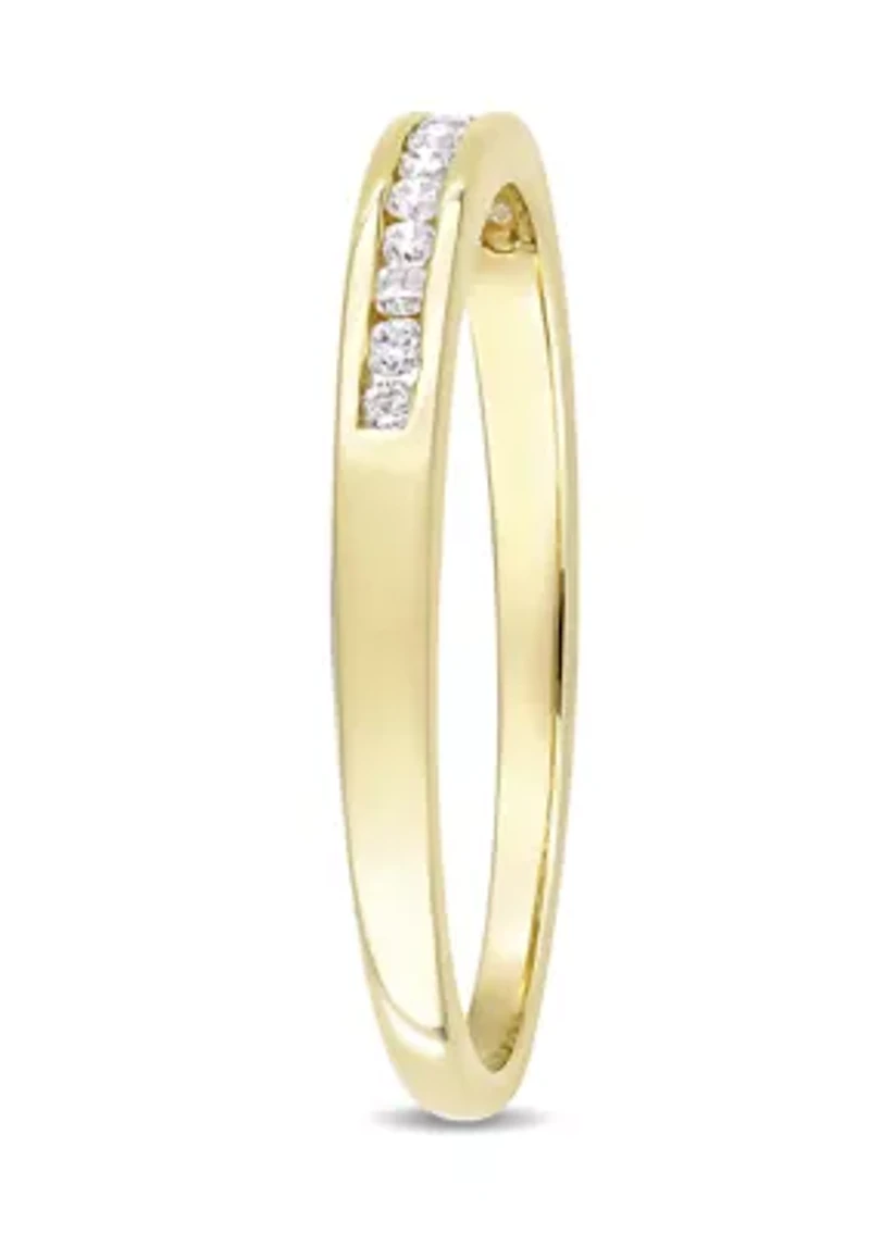 1/8 ct. t.w. Diamond Anniversary Ring 10K Yellow Gold