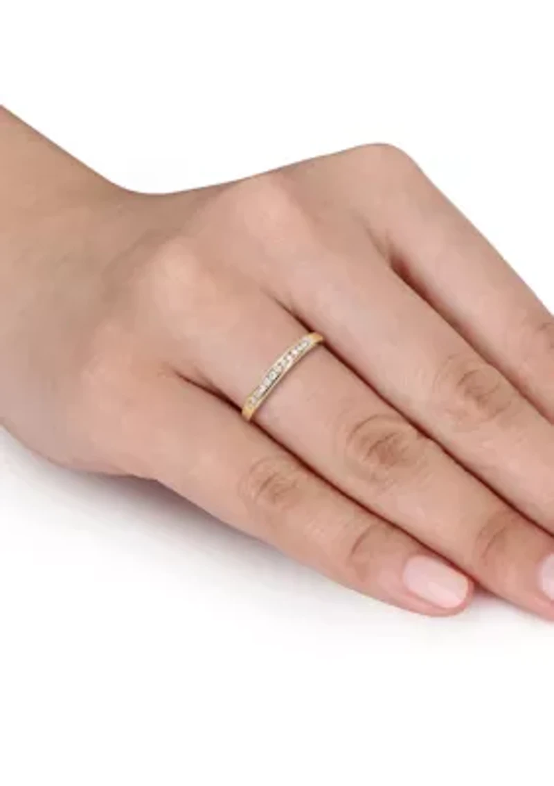1/8 ct. t.w. Diamond Anniversary Ring 10K Yellow Gold