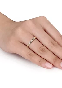 1/8 ct. t.w. Diamond Anniversary Ring 10K Yellow Gold