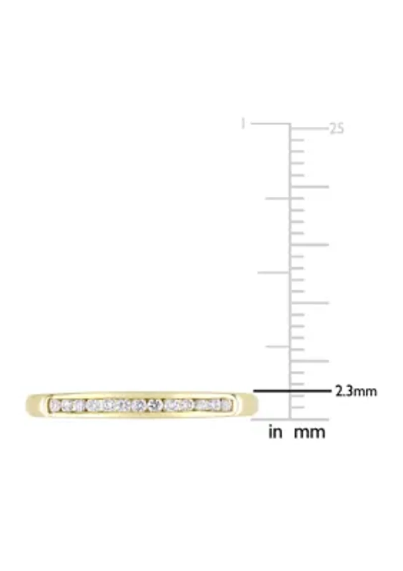 1/8 ct. t.w. Diamond Anniversary Ring 10K Yellow Gold