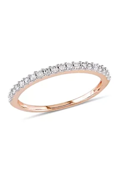 1/5 ct. t.w. Diamond Anniversary Band 10K Rose Gold