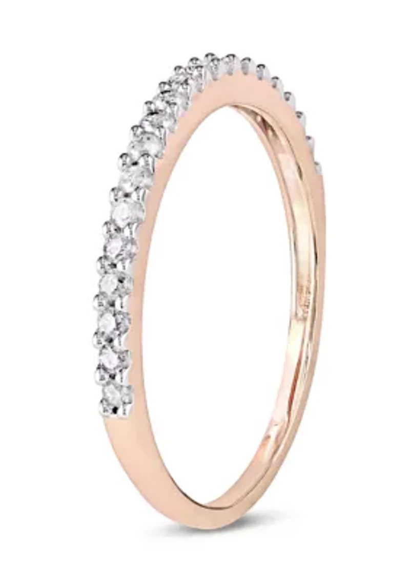 1/5 ct. t.w. Diamond Anniversary Band 10K Rose Gold