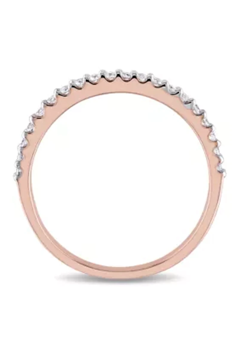 1/5 ct. t.w. Diamond Anniversary Band 10K Rose Gold