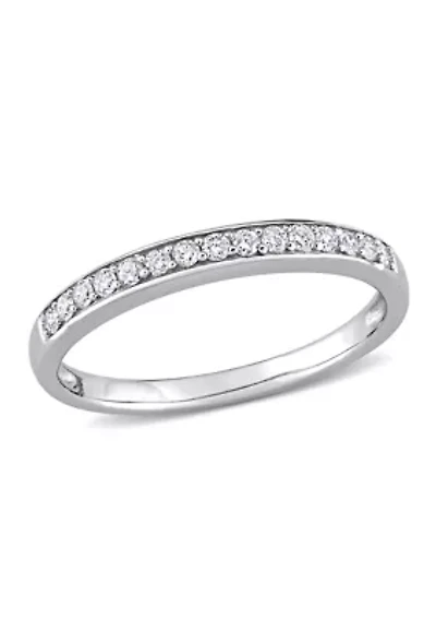 1/4 ct. t.w. Diamond Wedding Band 10K White Gold