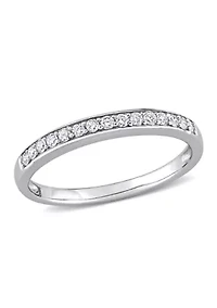 1/4 ct. t.w. Diamond Wedding Band 10K White Gold