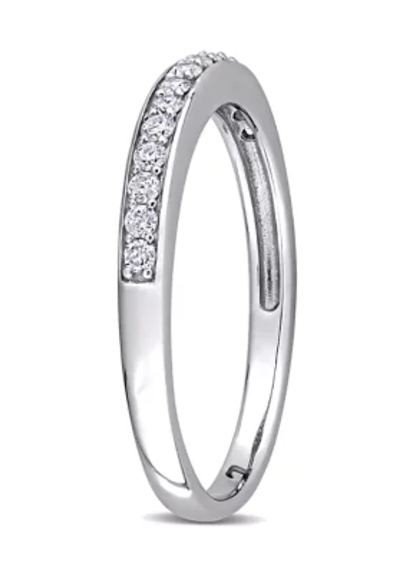 1/4 ct. t.w. Diamond Wedding Band 10K White Gold