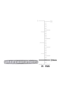 1/4 ct. t.w. Diamond Wedding Band 10K White Gold