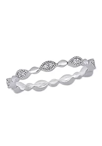 1/10 ct. t.w.  Diamond Eternity Ring 10K White Gold