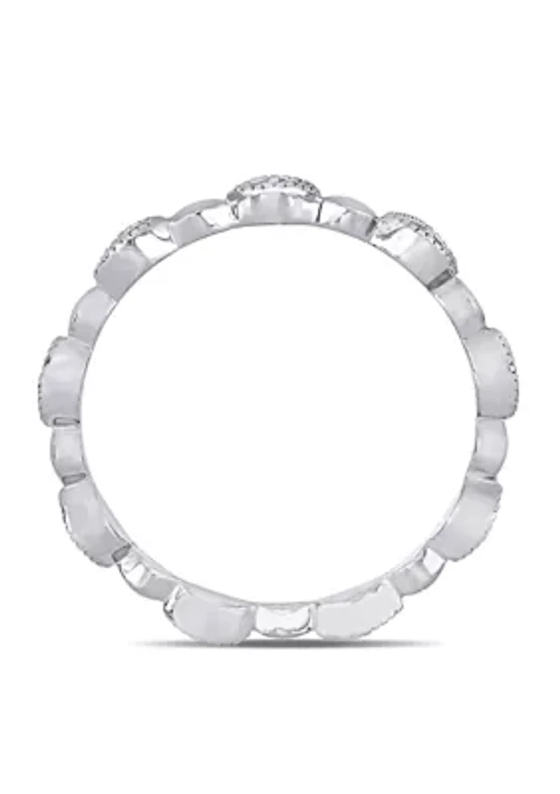 1/10 ct. t.w. Diamond Eternity Ring 10K White Gold