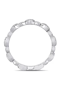1/10 ct. t.w.  Diamond Eternity Ring 10K White Gold