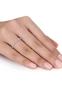 1/10 ct. t.w.  Diamond Eternity Ring 10K White Gold