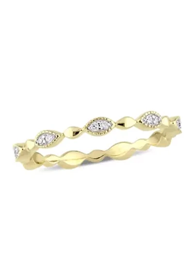 1/10 ct. t.w. Diamond Eternity Ring 10K Yellow Gold