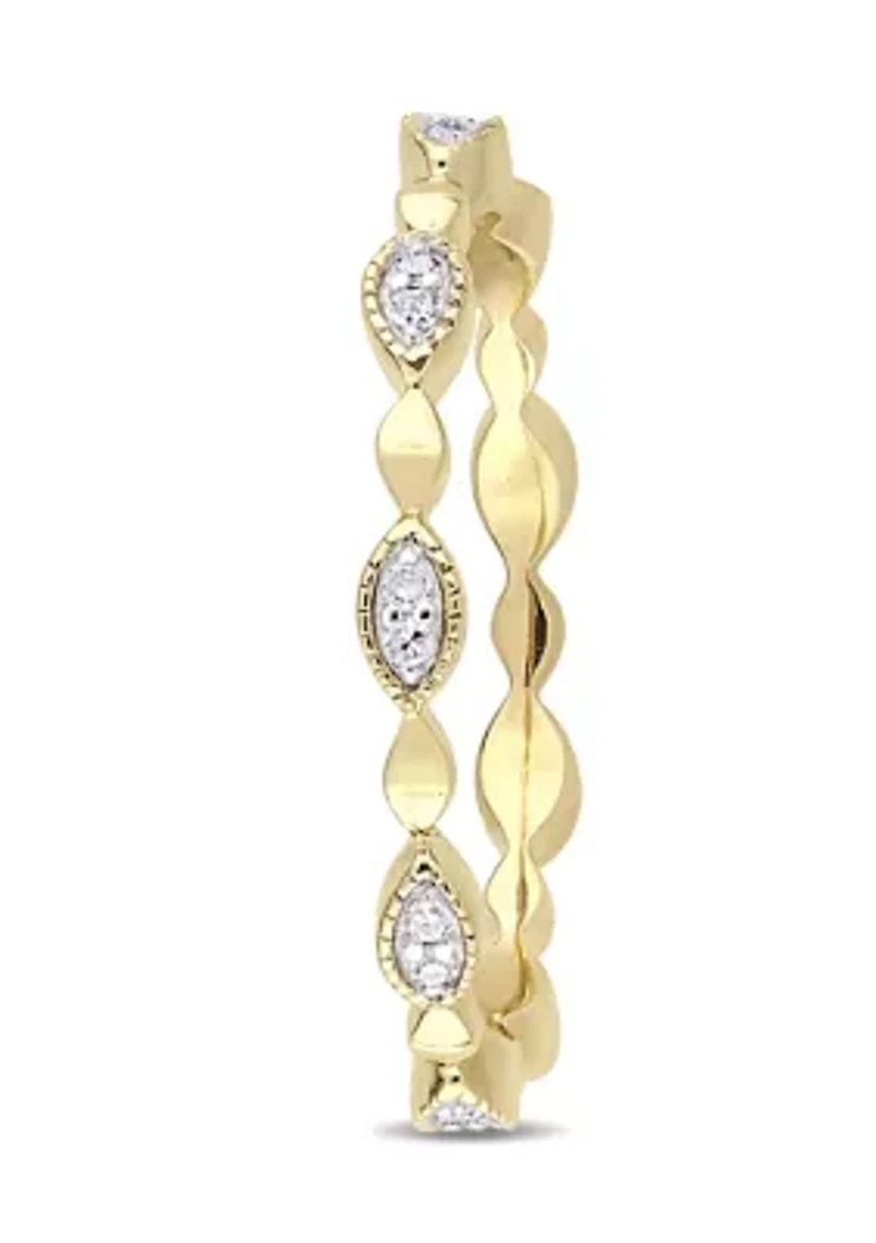 1/10 ct. t.w. Diamond Eternity Ring 10K Yellow Gold