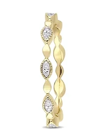 1/10 ct. t.w. Diamond Eternity Ring 10K Yellow Gold